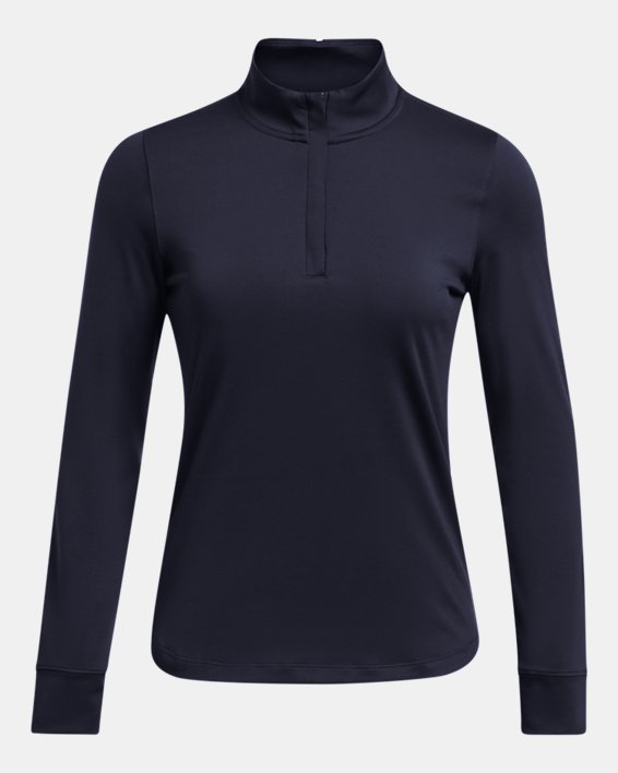 Women's UA Playoff ¼ Zip in Blue image number 2